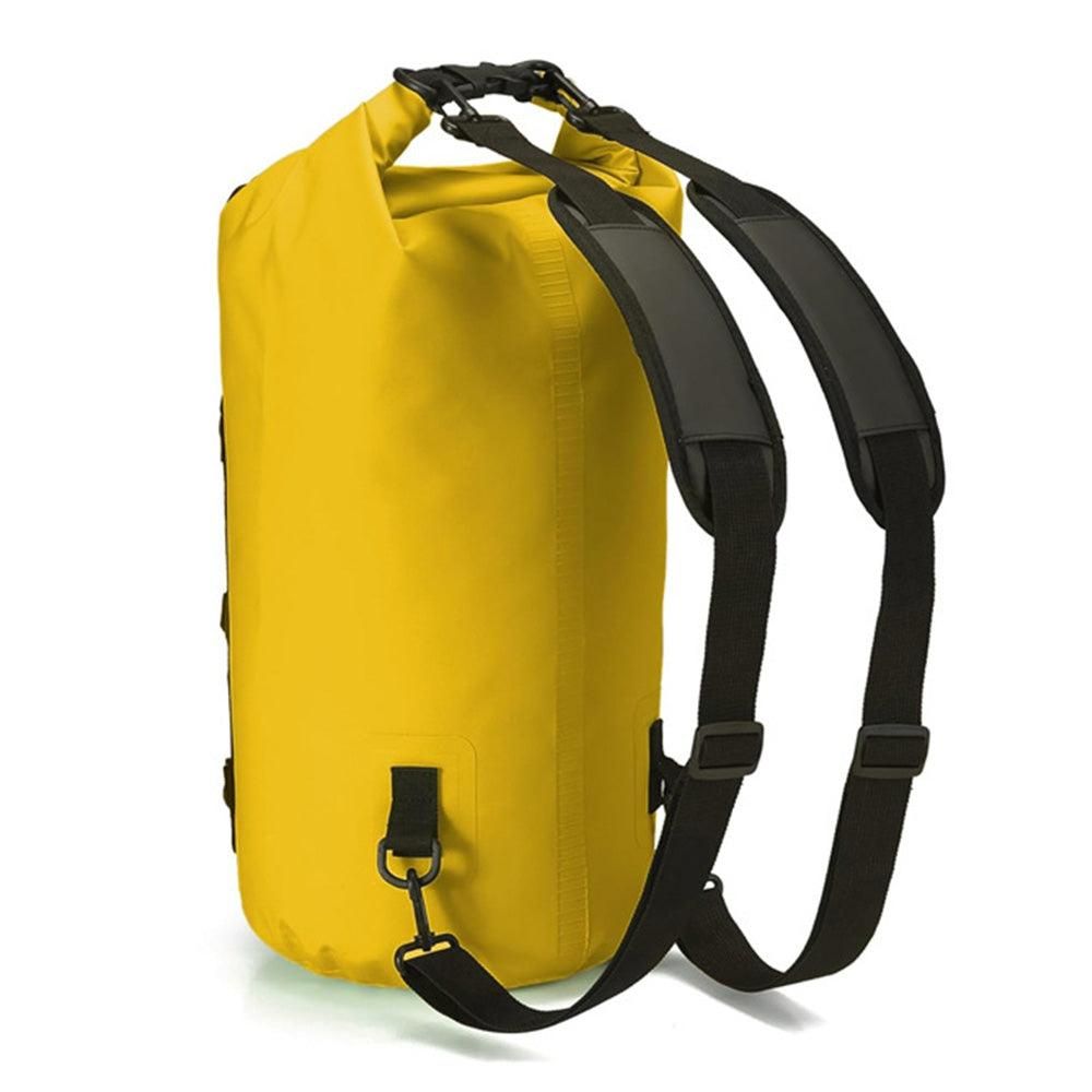 Roll-Top Backpack Dry Bag with Handle, L, Yellow