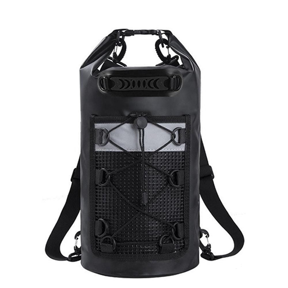 Roll-Top Backpack Dry Bag with Handle, L, Black