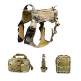 Tactical Dog Vest, 1000D Nylon, CP Camouflage XL