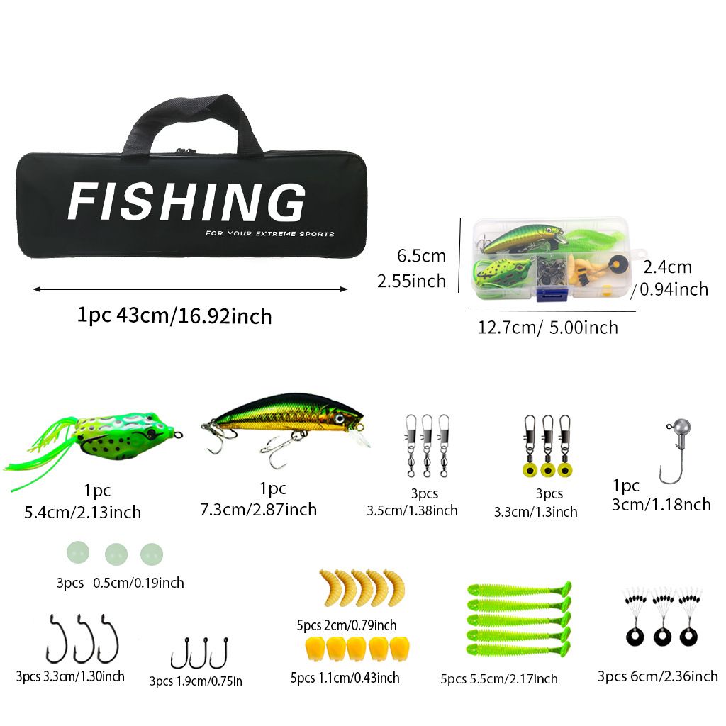 Lure Fishing Rod & Reel Set, 1.8m, Green