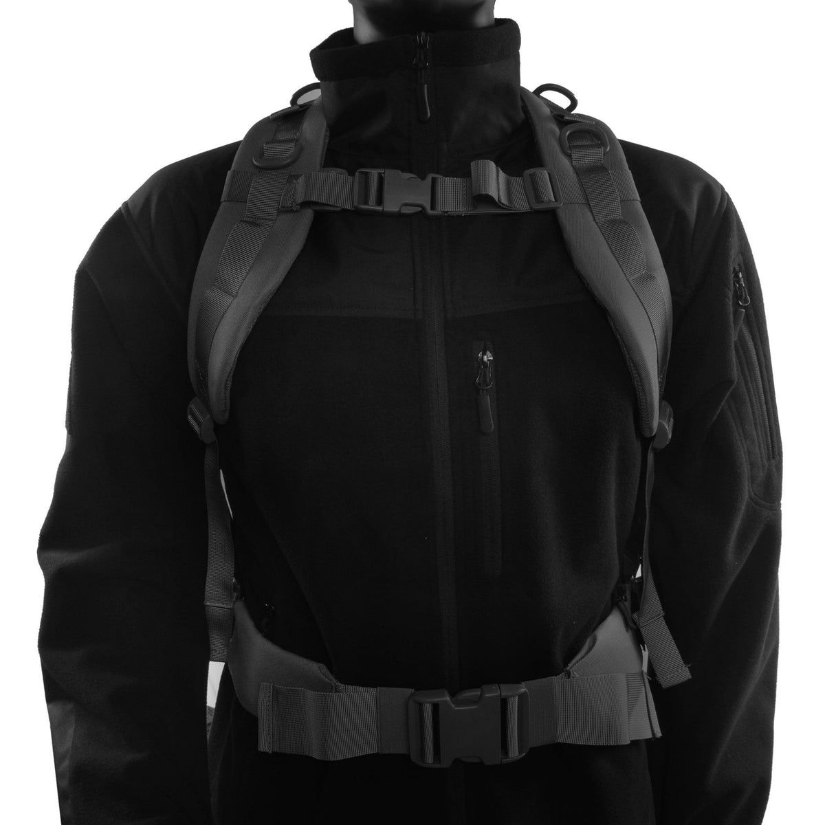 45L Military Tactical Backpack, Black