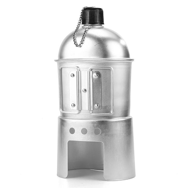 Stainless Steel GI Canteen with Cup and Chain