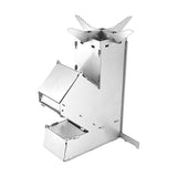 Portable Rocket Stove, Removable Design for Camp Cooking
