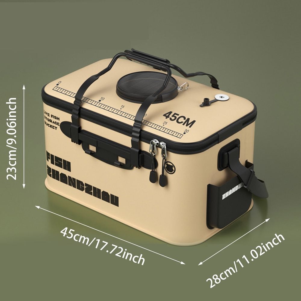 Aerated Live Bait Container with Oxygen Holes