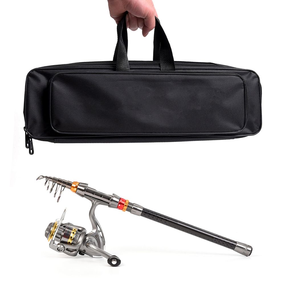 Telescopic Carbon Fishing Rod & Reel Combo Full Kit