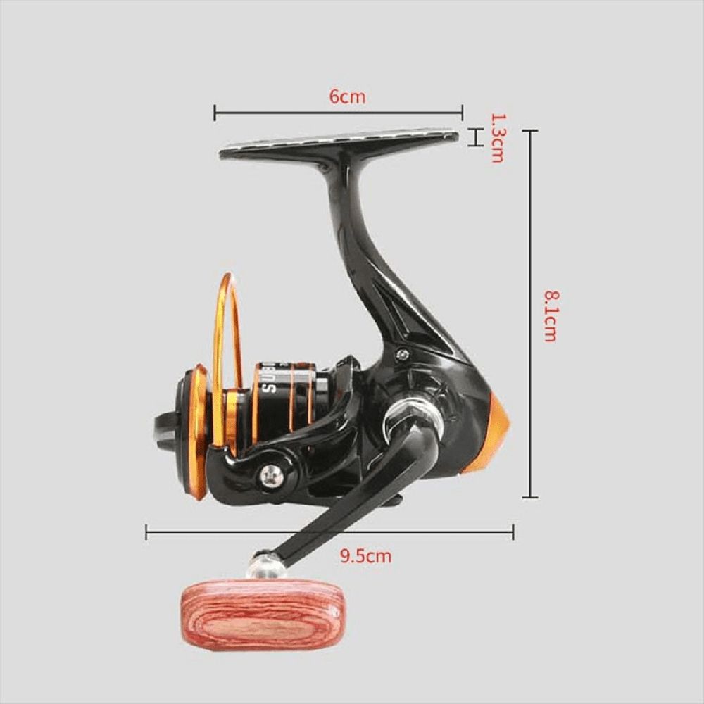 800 Series Small Rotary Fishing Reel, 5kg Max Drag