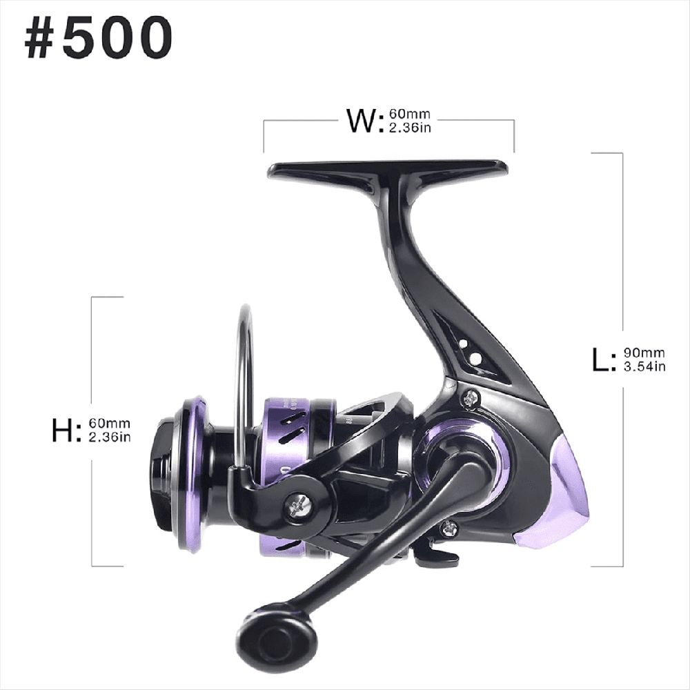 Ultralight Spinning Reel PW500, 5.2:1