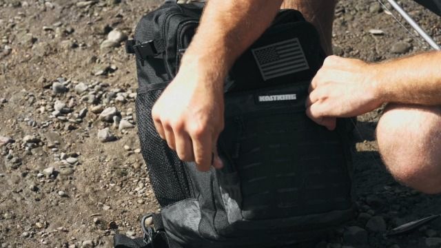 Fishing Sling Backpack for Anglers, Black