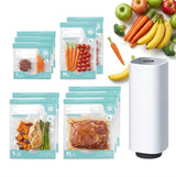 CARLA HOME Automatic Vacuum Sealer Kit with 10 Reusable Bags, White