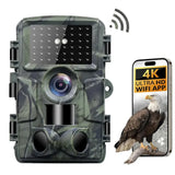 60MP 4K Trail Camera with WiFi & Night Vision