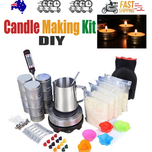 DIY Candle Making Kit with Electric Wax Melter and 1kg Soy Wax