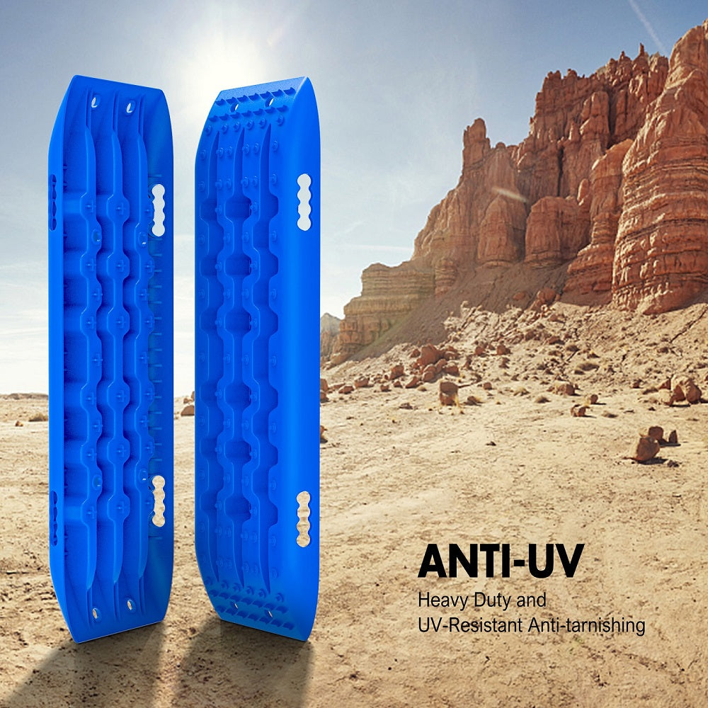 X-BULL Gen 2.0 Recovery Tracks, 2 Pairs with Mounting Pins, Blue
