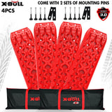 X-BULL Gen 3.0 Recovery Tracks, 2 Pairs with Mounting Pins, Red