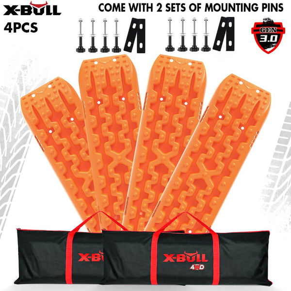 X-BULL Gen 3.0 Recovery Tracks, 2 Pairs with Mounting Pins, Orange