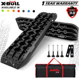 X-BULL Gen 3.0 Recovery Tracks Kit, 1 Pair with Carry Bag & Mounting Pins, Black
