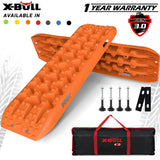X-BULL Gen 3.0 Recovery Tracks Kit, 1 Pair with Carry Bag & Mounting Pins, Orange
