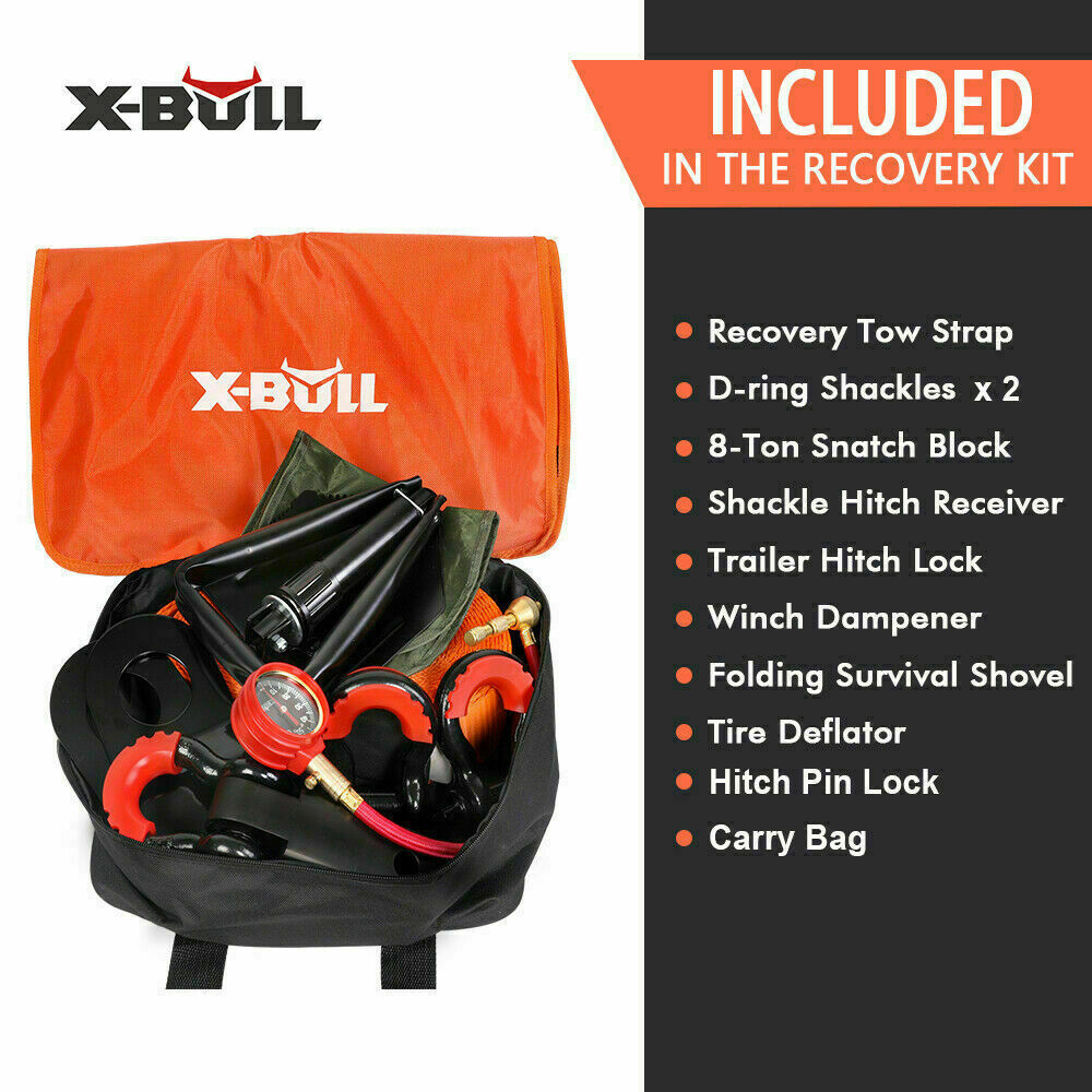 X-BULL Winch Recovery Kit, 11 Piece