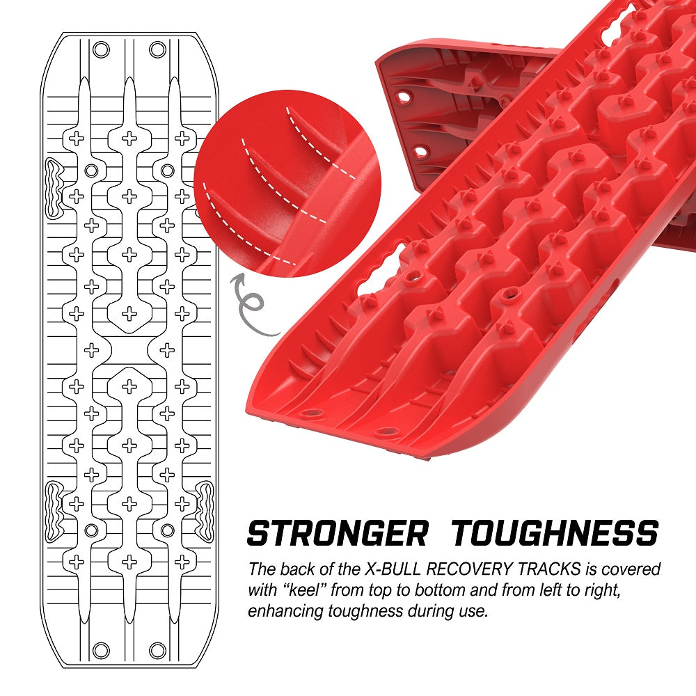 X-BULL Gen 3.0 Recovery Tracks, 2 Pairs, Red
