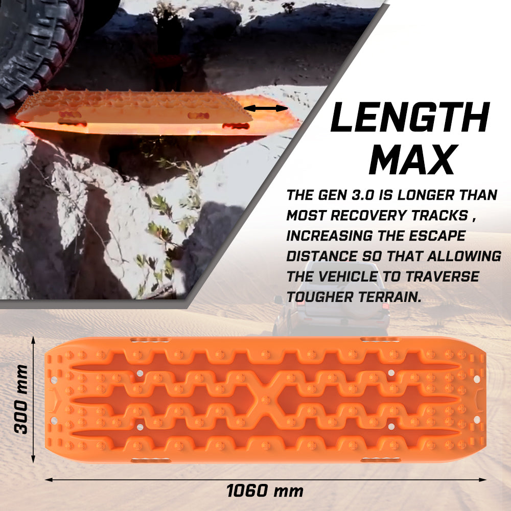 X-BULL Gen 3.0 Recovery Tracks, 1 Pair, Orange