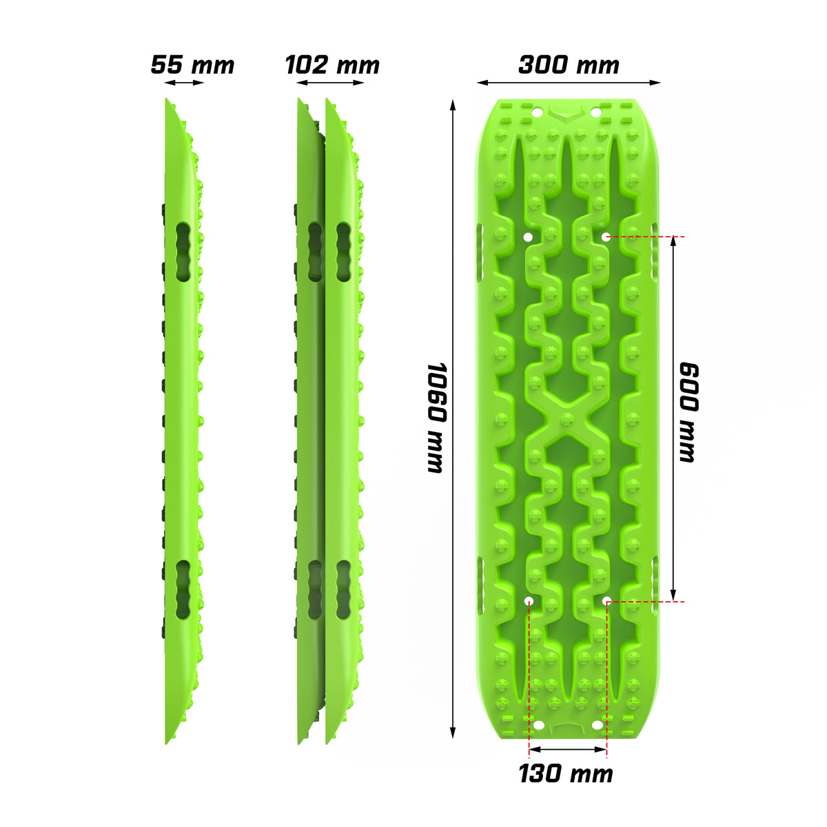 X-BULL Gen 3.0 Recovery Tracks, 2 Pairs, Green
