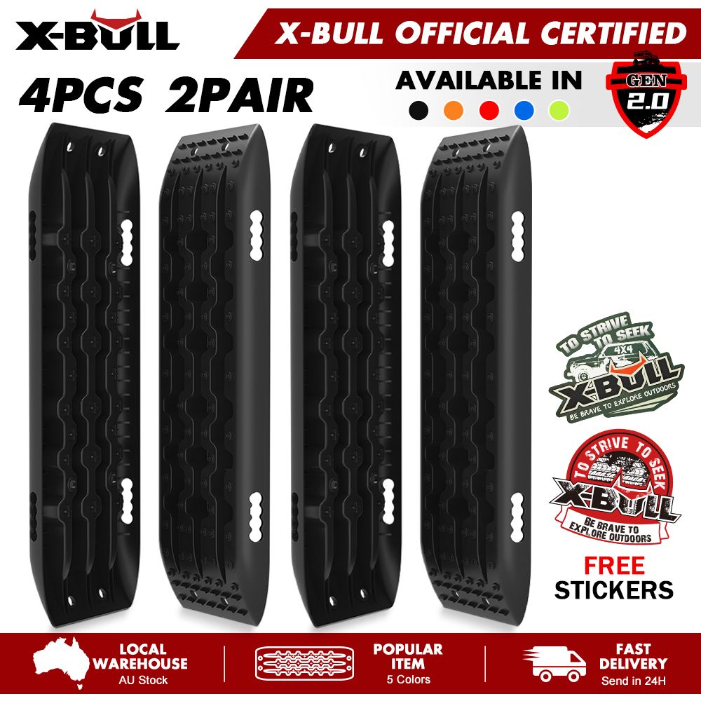 X-BULL Gen 2.0 Recovery Tracks, 2 Pairs, Black