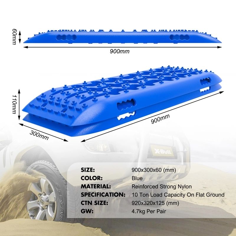 X-BULL Gen 2.0 Recovery Tracks, 1 Pair, Blue