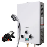 Thermomate Portable Gas Hot Water System with 12V Pump & Shower, White
