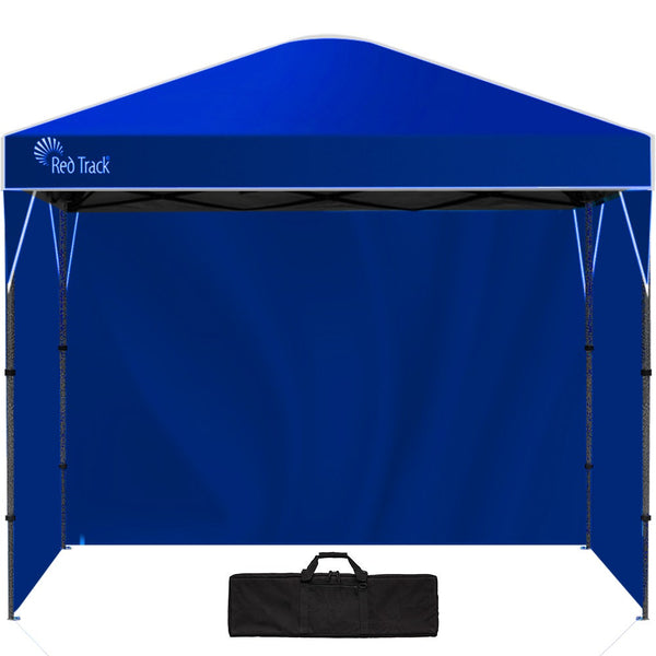 RED TRACK Ultra Compact Folding Gazebo, 3.6 x 2.2m with Walls, Navy Blue