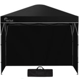 RED TRACK Ultra Compact Folding Gazebo, 3.6 x 2.2m with Walls, Black