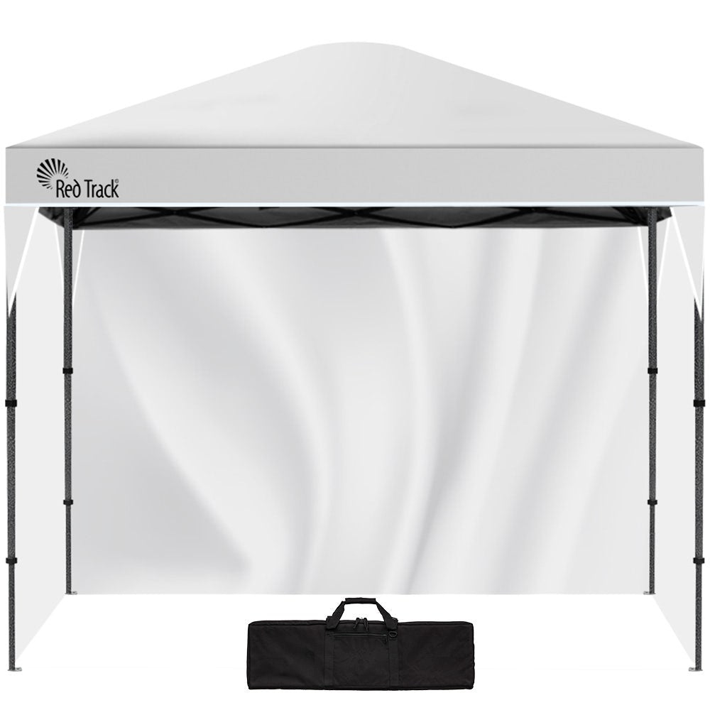 RED TRACK Ultra Compact Folding Gazebo, 3.6 x 2.2m with Walls, White