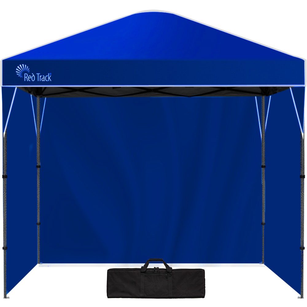 RED TRACK Ultra Compact Folding Gazebo, 3 x 3m with Walls, Navy Blue