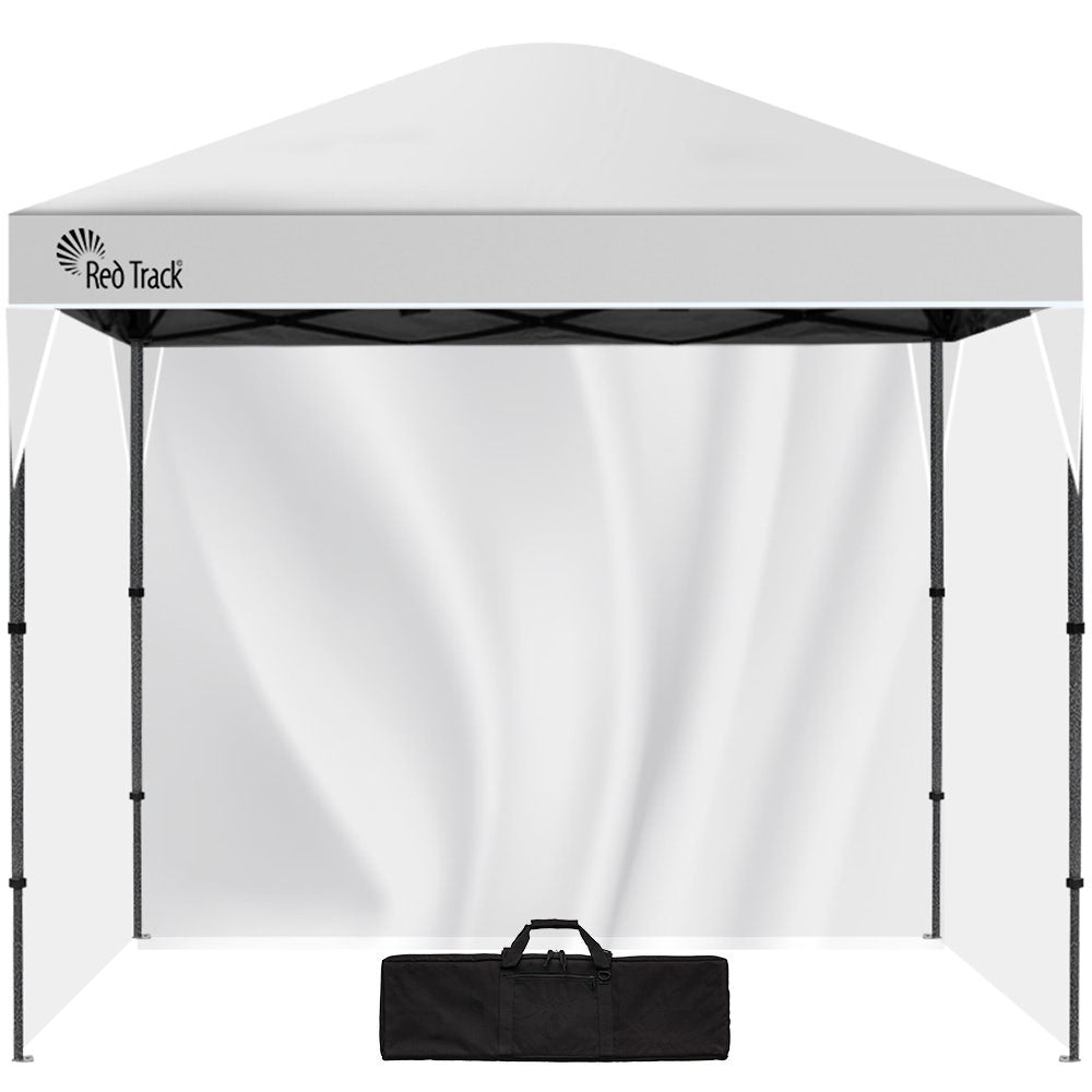 RED TRACK Ultra Compact Folding Gazebo, 3 x 3m with Walls, White