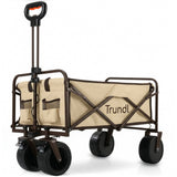 TRUNDL 106L Electric Folding Wagon, All-Terrain Wheels, Cream