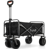 TRUNDL 106L Electric Folding Wagon, All-Terrain Wheels, Black
