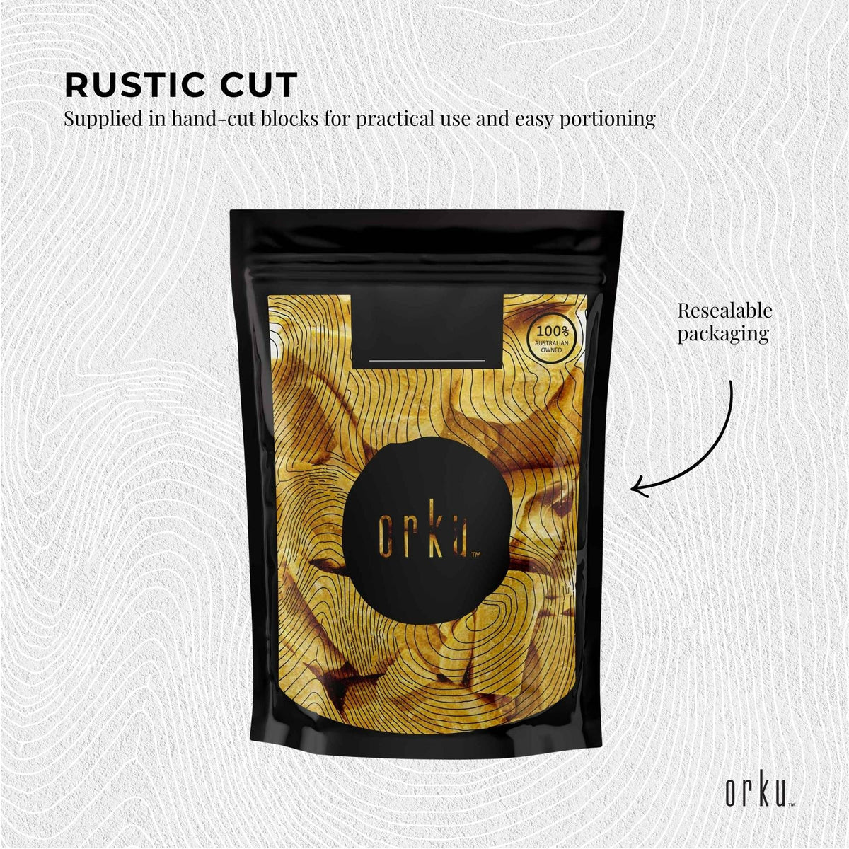 Orku Australian Beeswax Chunks, Raw Unrefined, 5kg
