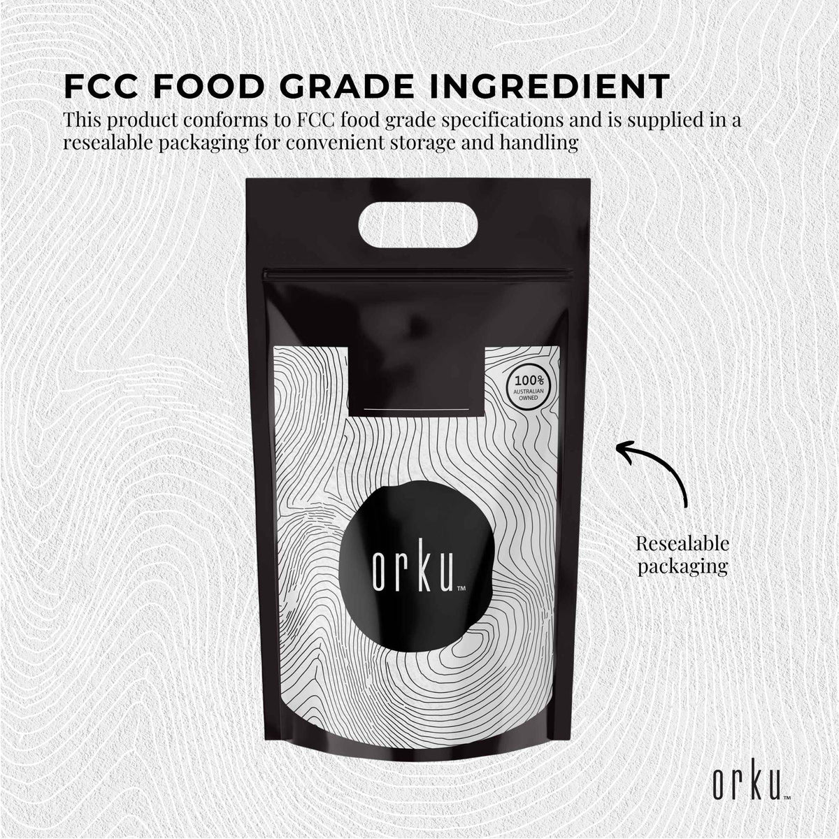 Orku Potassium Bicarbonate, Food Grade FCC, 10kg