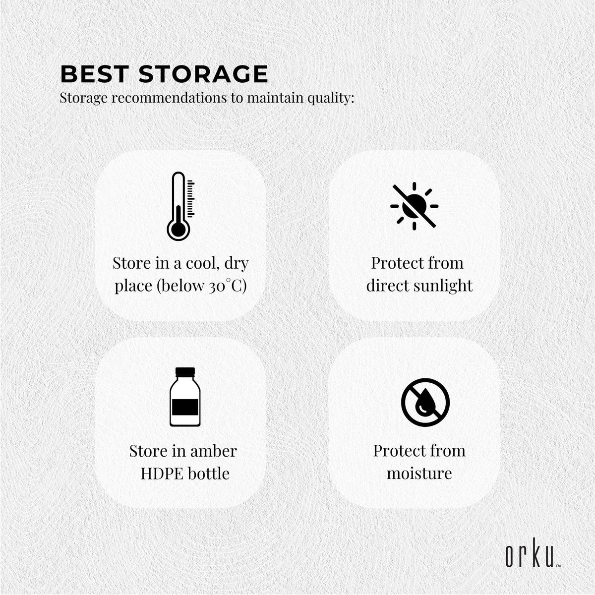 Orku Organic Castor Oil, Cold Pressed, Hexane Free, 5L