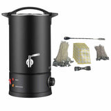 Orku Candle Wax Heater with Tap and Accessories, 8L, Black
