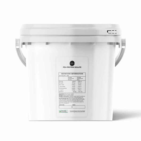 Orku Pea Protein Isolate, Unsweetened, 3kg Tub