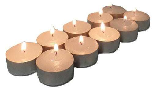 50-Pack Long-Life Tea Light Candles – Up to 9 Hours Burn Time