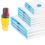 Space Saver Vacuum Storage Bags, 9 Pack, with Adaptor for Dyson Vacuums
