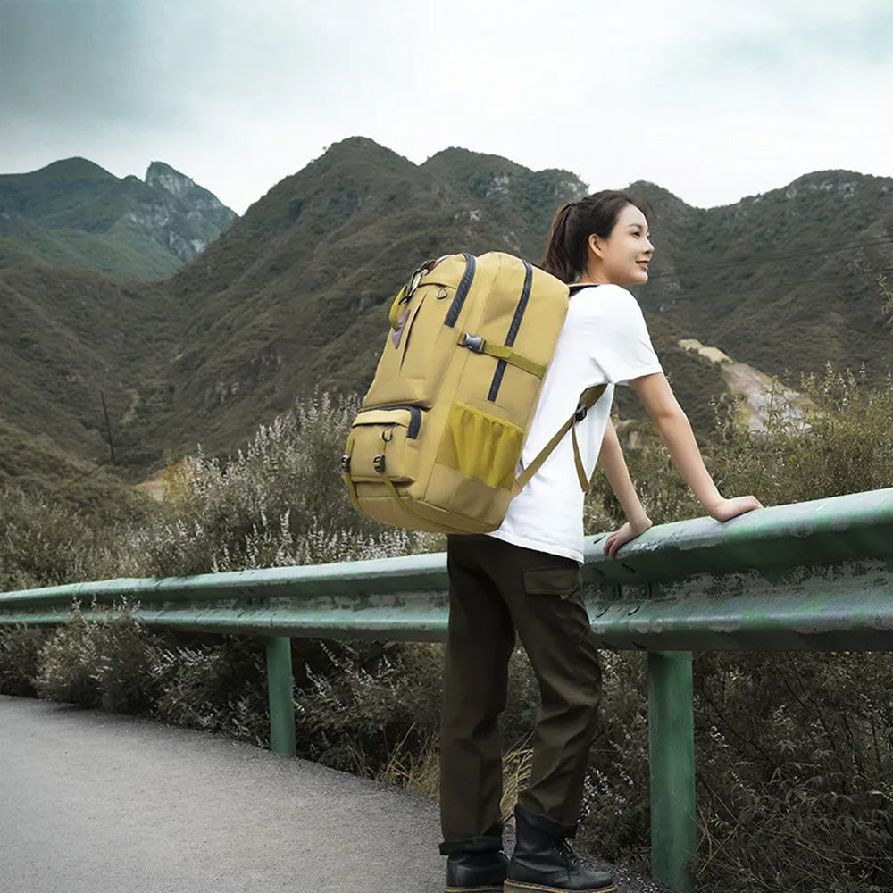 60L Outdoor Hiking Camping Bag (Black)