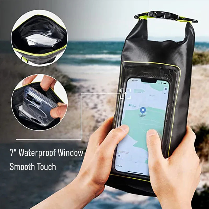 IPX6 Waterproof Crossbody Phone Bag, Black