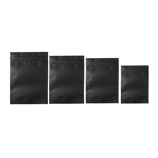 Black Aluminum Foil Heat Seal Food Storage Bags - 10 x 15cm (100 Pack)
