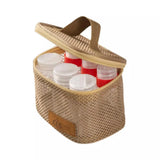 6-Piece Mini Seasoning Bottle Set with Carry Bag, Khaki