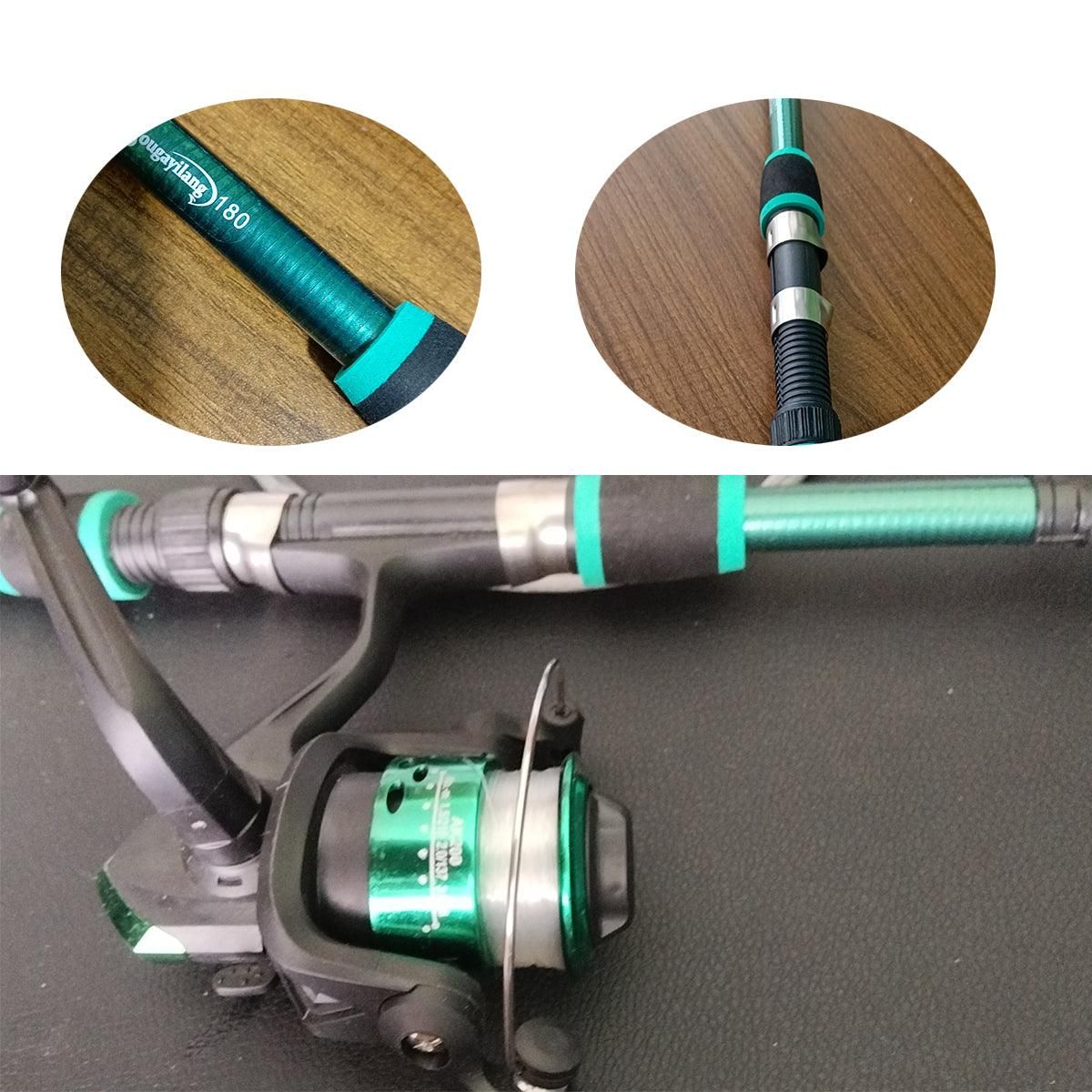 Ultra Short Pocket Fishing Rod Full Set, Green