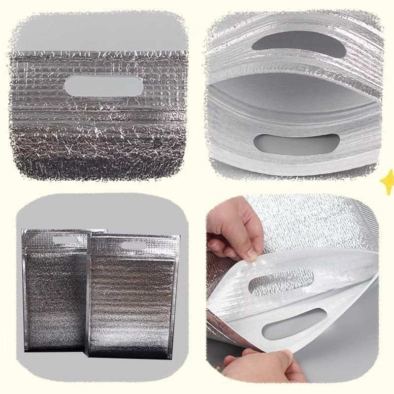 Aluminium Foil Insulated Food Bags, 30 x 40cm, 100 Pack