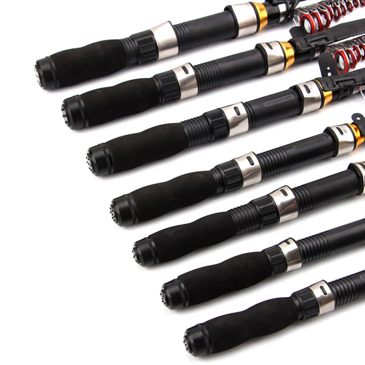 Portable Mini Travel Fishing Rod, Black