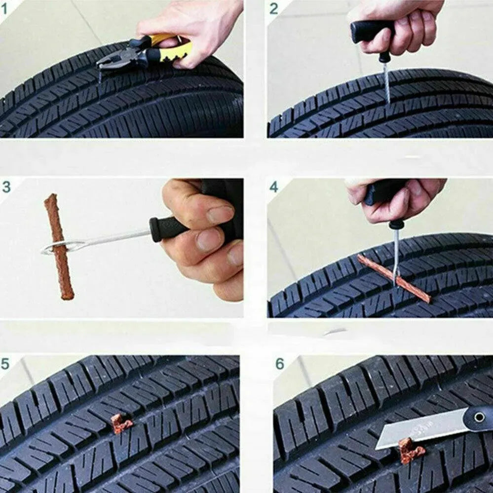 Tubeless Tyre Puncture Repair Kit, 8 Piece