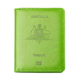 RFID Blocking Passport Holder, Slim Travel Wallet, Green